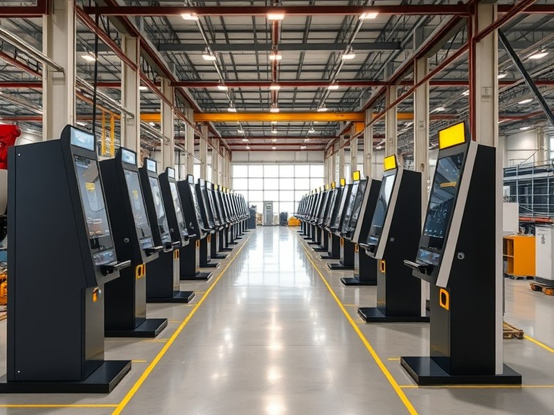 Línea de producción de terminales de autoservicio